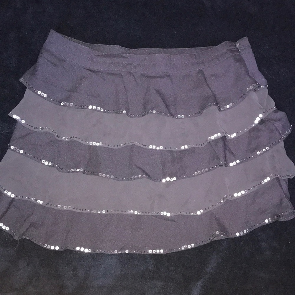 Blue ruffle skirt/ I LOVE H81